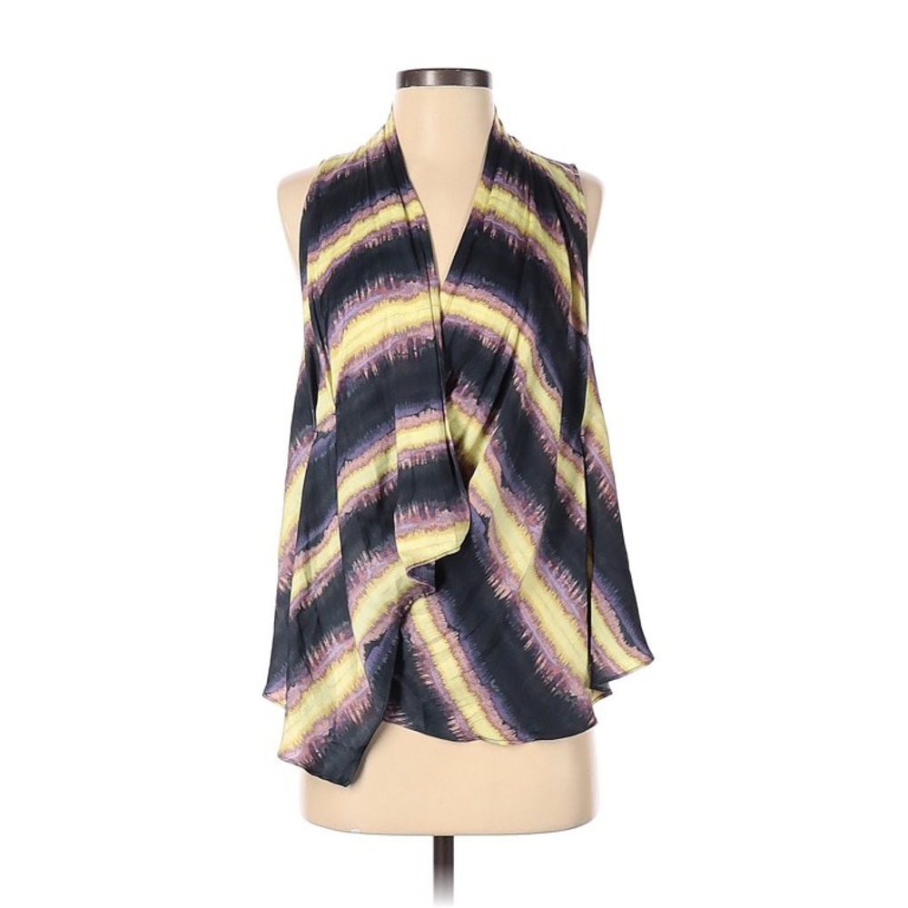 Free People Draped Front Sleeveless Wrap Surplice Top